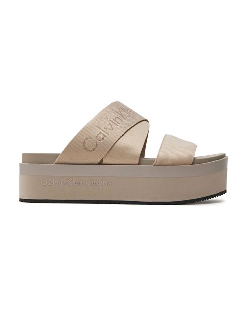 CALVIN KLEIN Ciabatta con plateau CALVIN KLEIN | YW0YW01361ACF